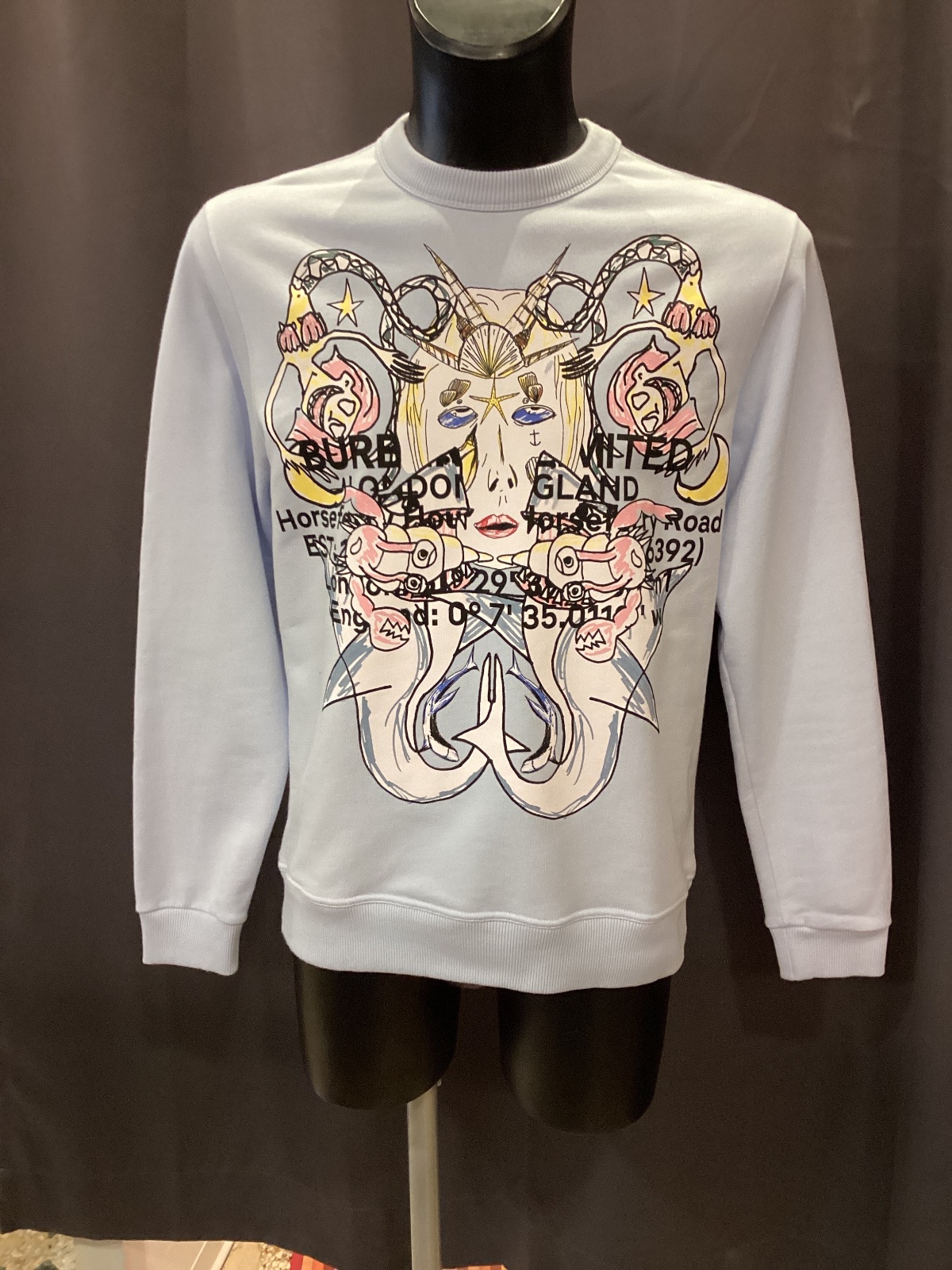 Felpa girocollo Burberry in cotone