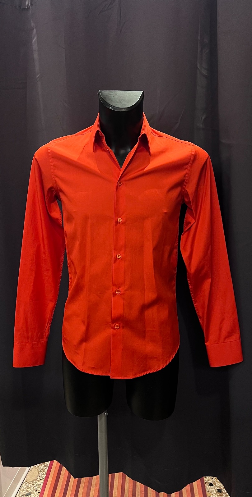 Camicia Balenciaga a maniche lunghe arancione, foto 10