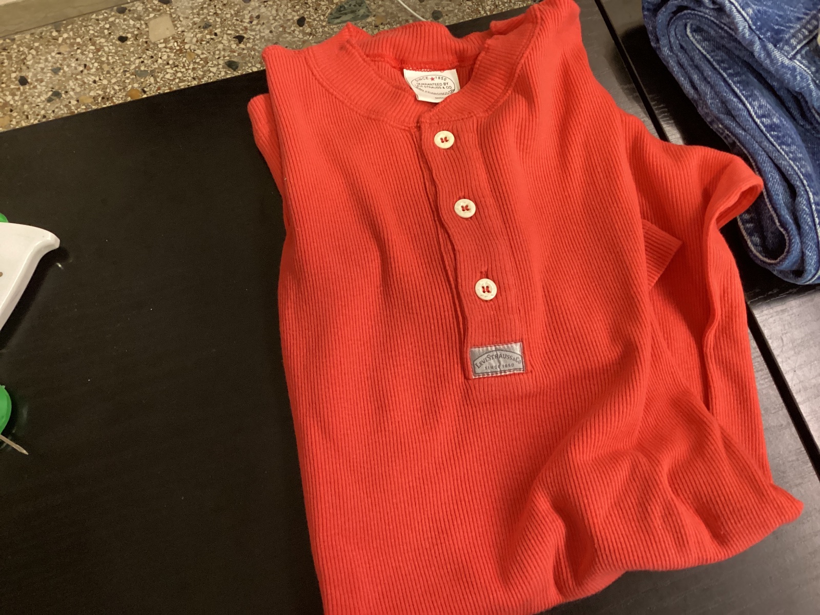 Maglia henley Levi's a costine in cotone, foto 8