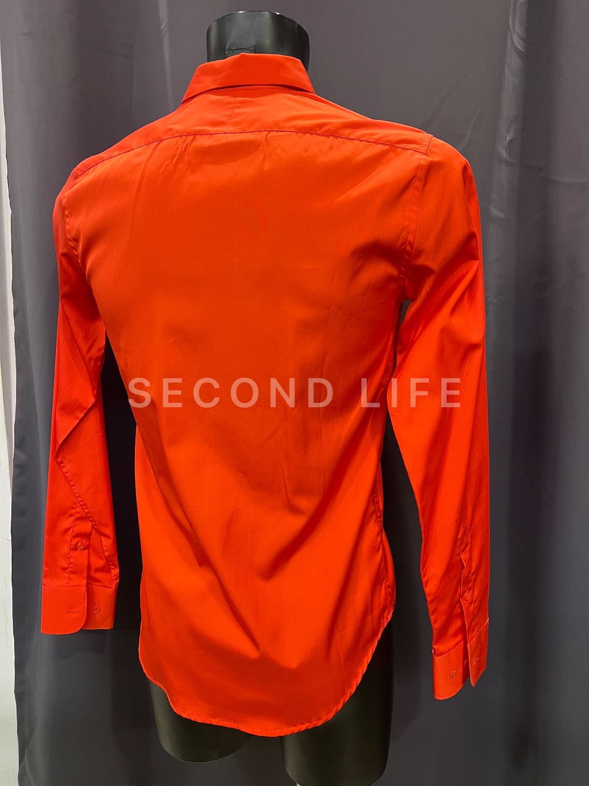 Camicia Balenciaga a maniche lunghe arancione, foto 3