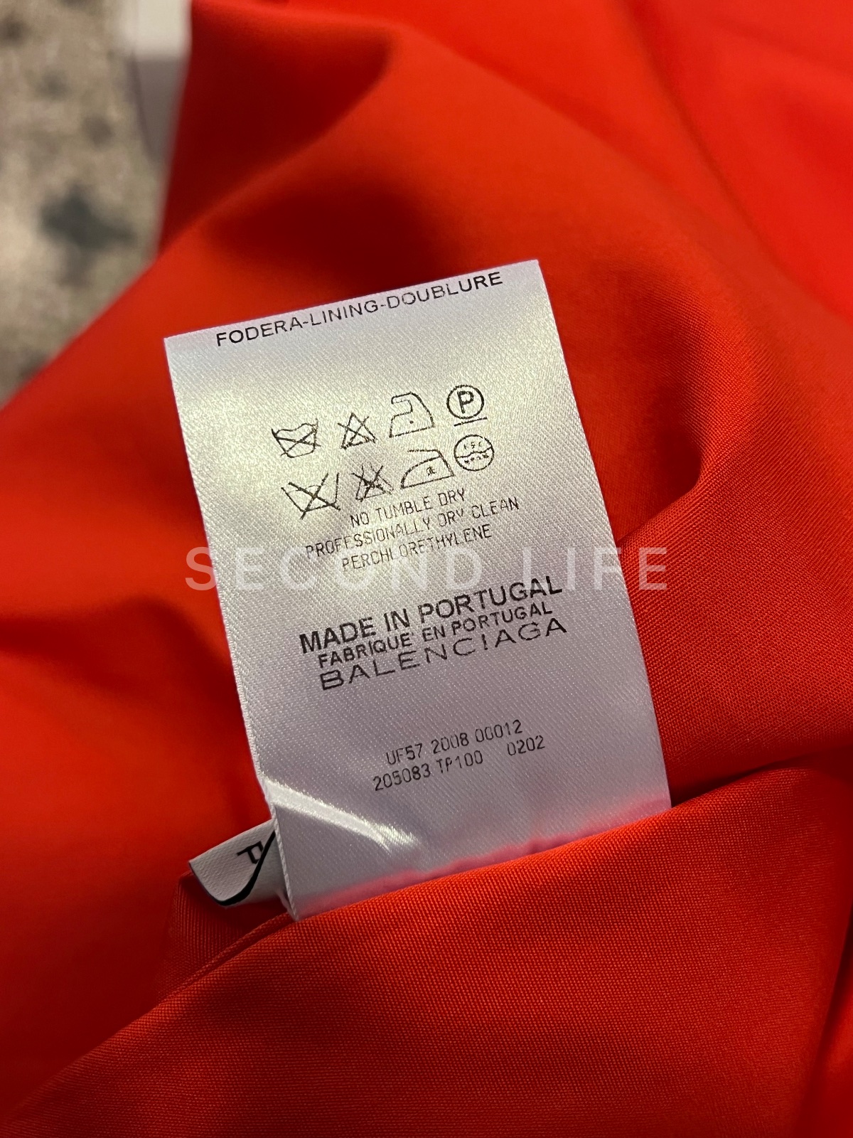 Camicia Balenciaga a maniche lunghe arancione, foto 4