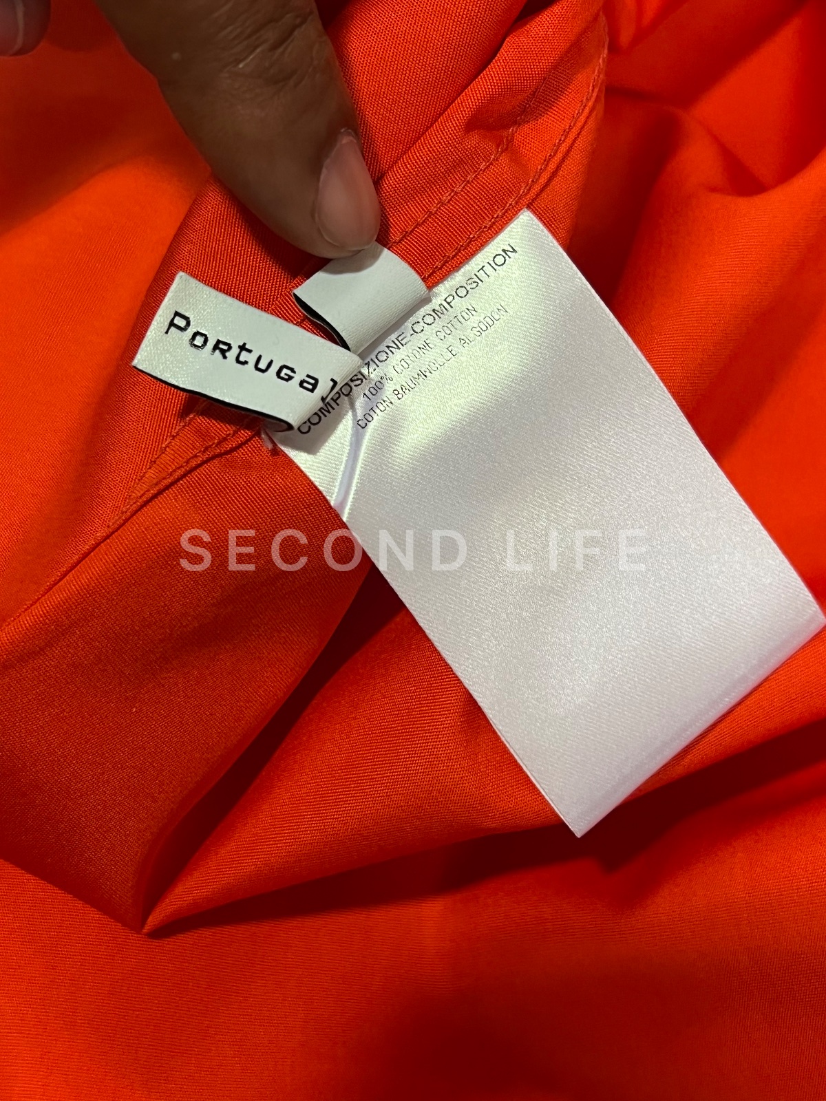 Camicia Balenciaga a maniche lunghe arancione, foto 6