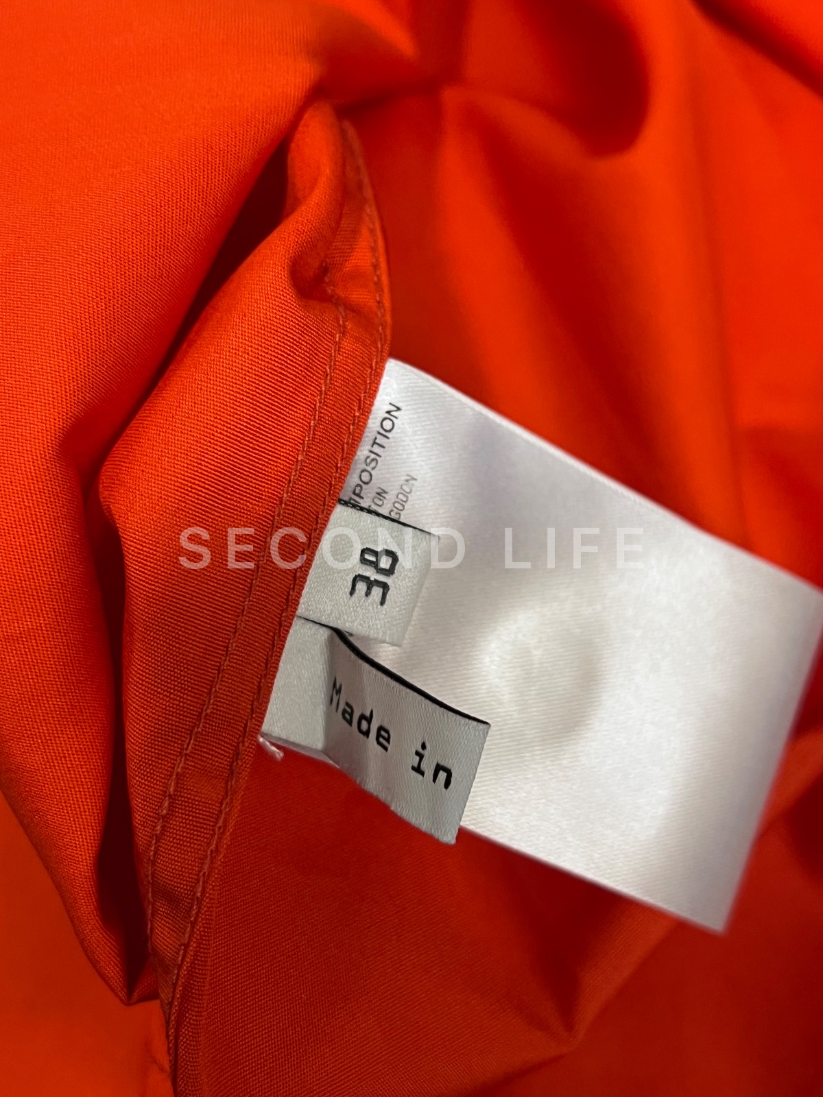 Camicia Balenciaga a maniche lunghe arancione, foto 7