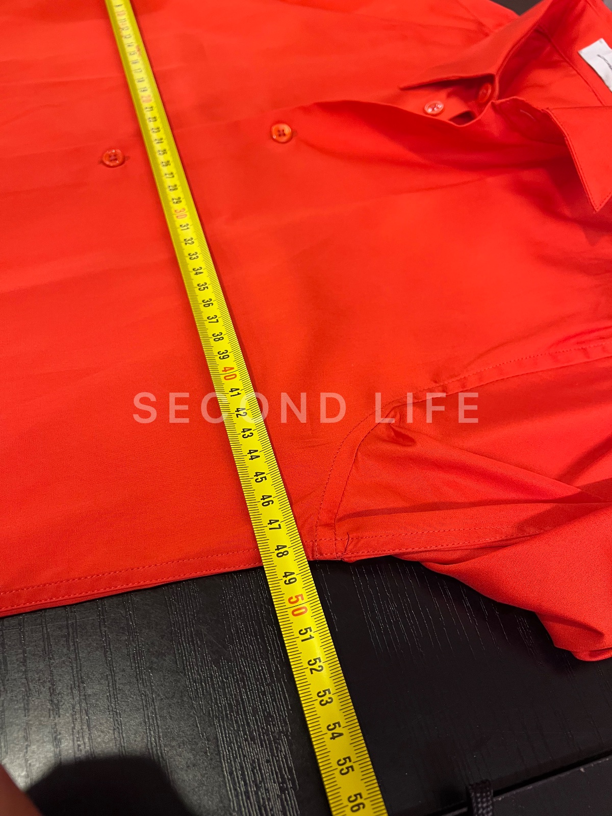 Camicia Balenciaga a maniche lunghe arancione, foto 8