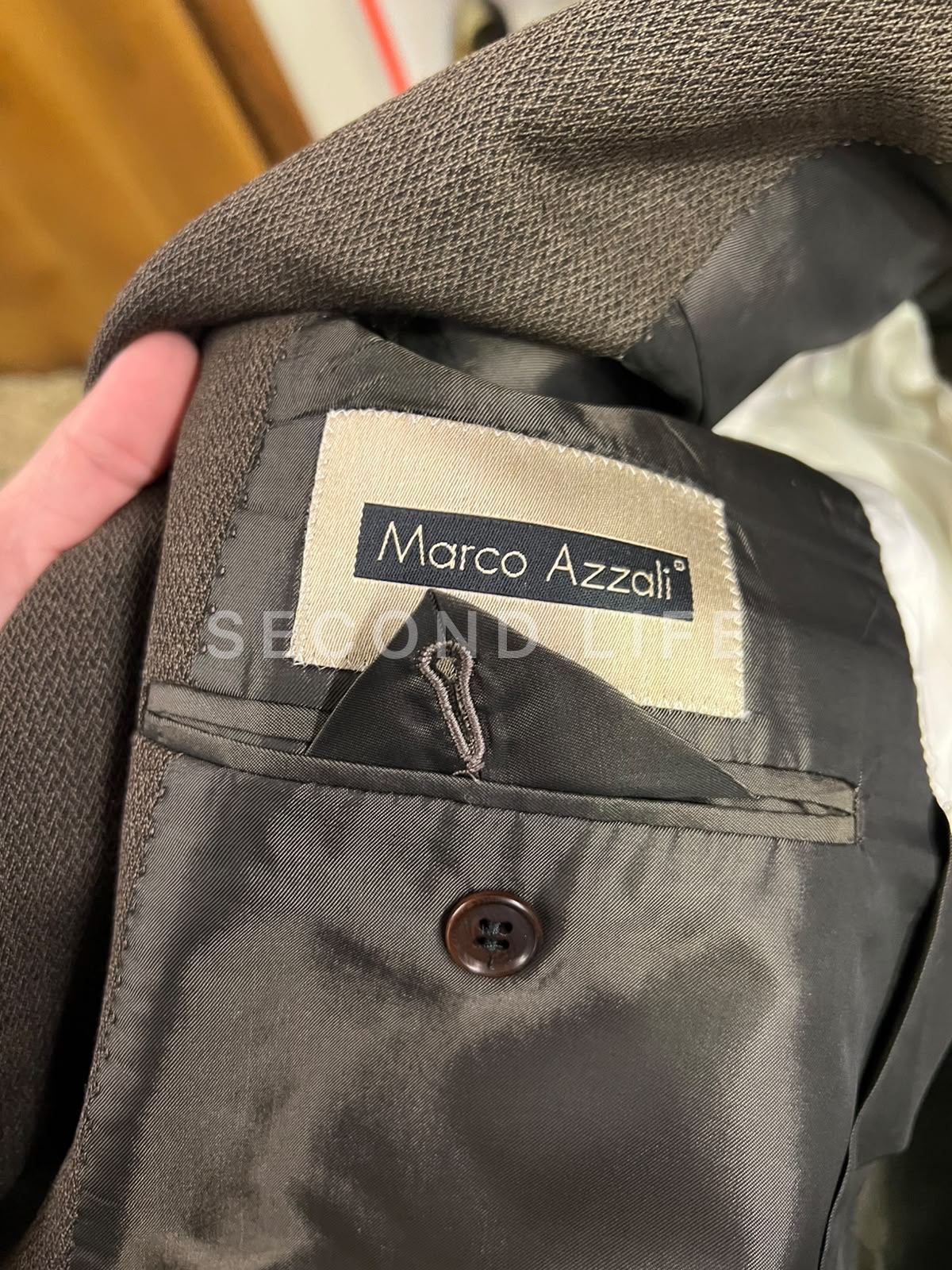 Giacca Marco Azzali in Tessuto Loro Piana Super 100's Taglia 52 (L/XL), foto 6