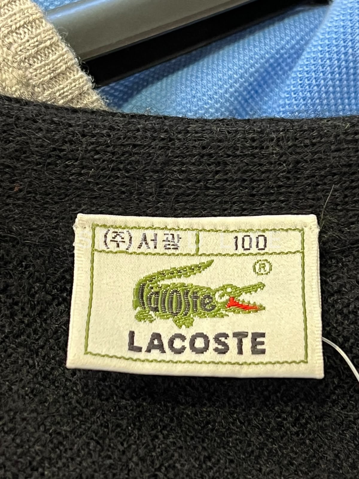 Cardigan Lacoste in pura lana vergine, foto 7
