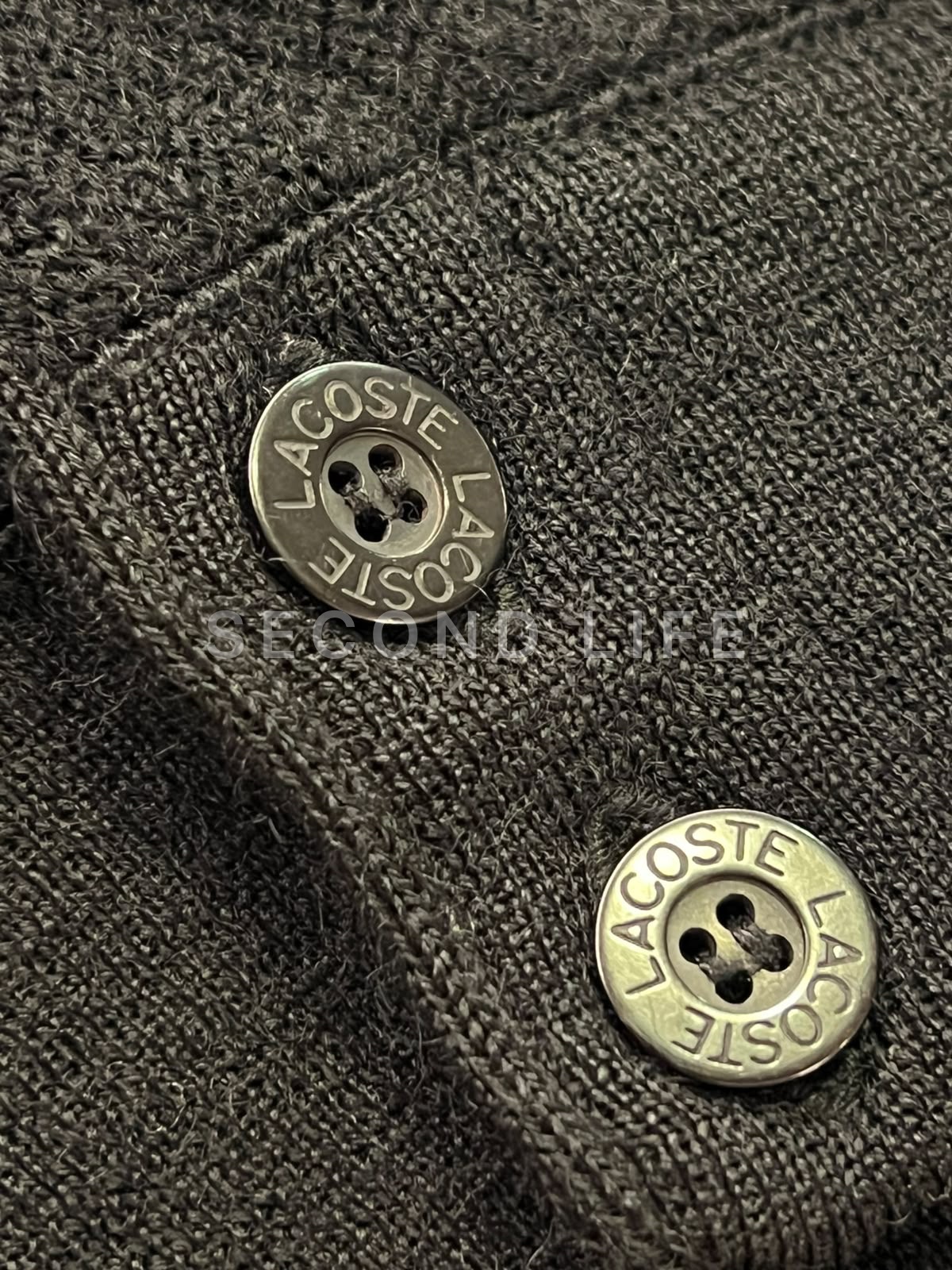 Cardigan Lacoste in pura lana vergine, foto 8