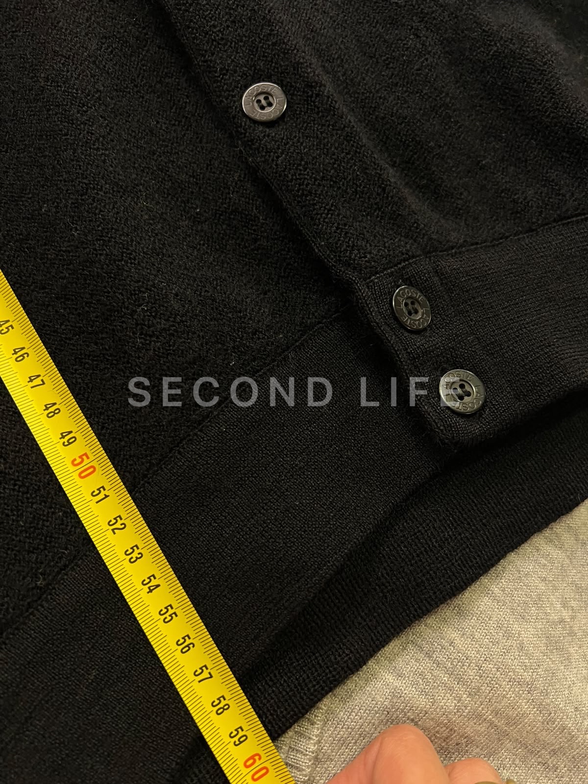 Cardigan Lacoste in pura lana vergine, foto 9