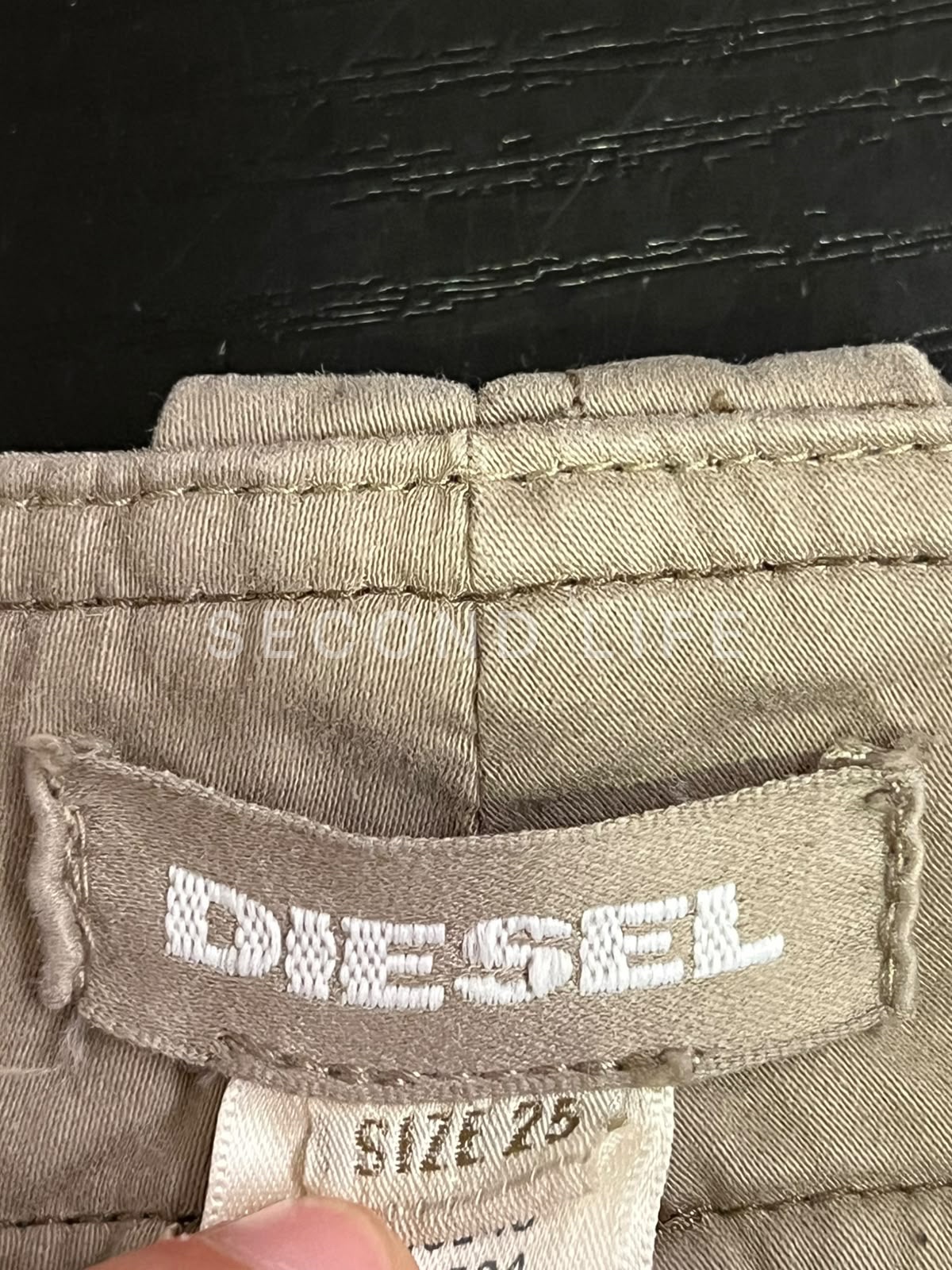 Gonna Midi Cargo Diesel Vintage Y2K NWT – Beige Kaki, foto 5