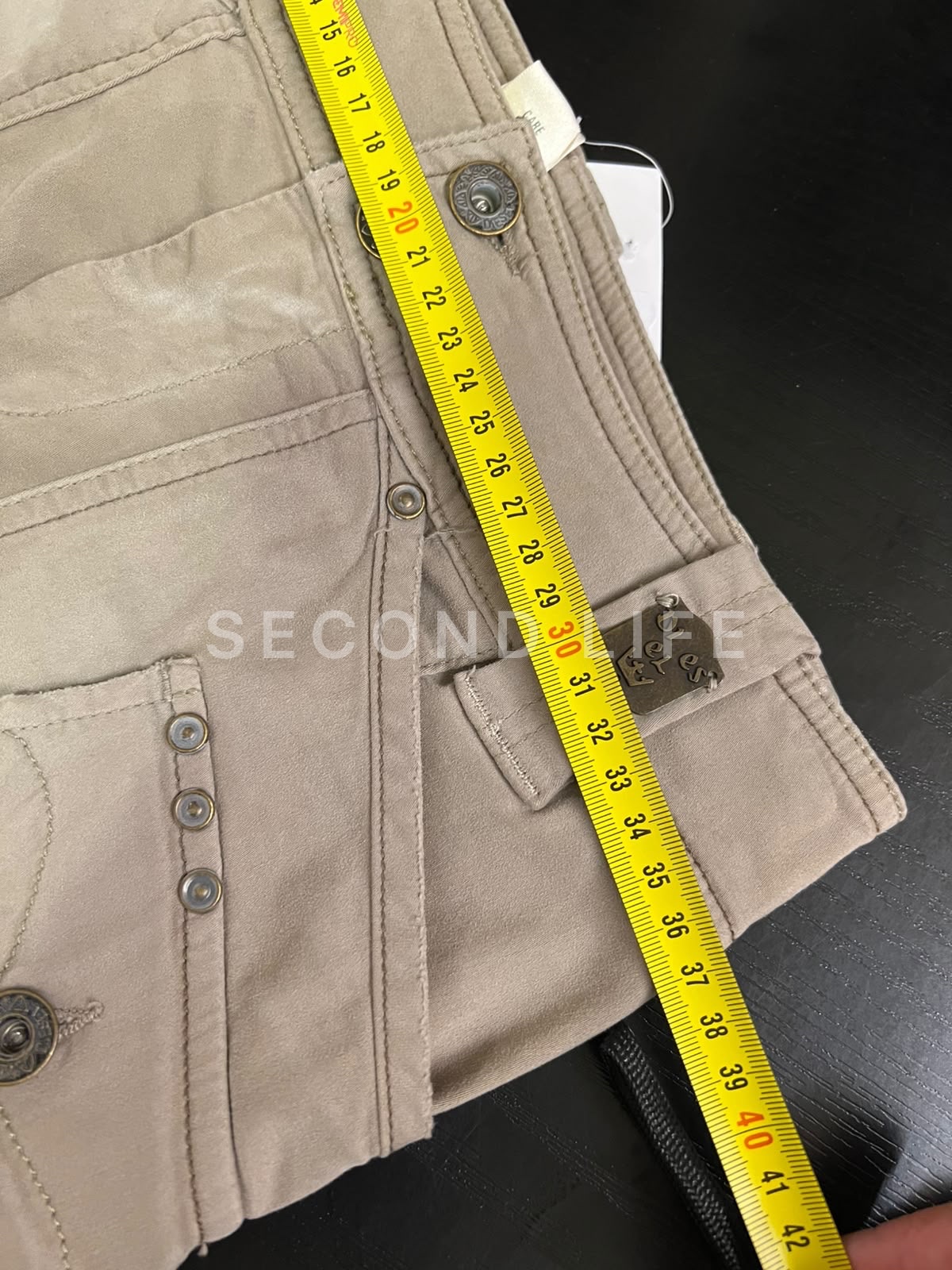 Gonna Midi Cargo Diesel Vintage Y2K NWT – Beige Kaki, foto 8