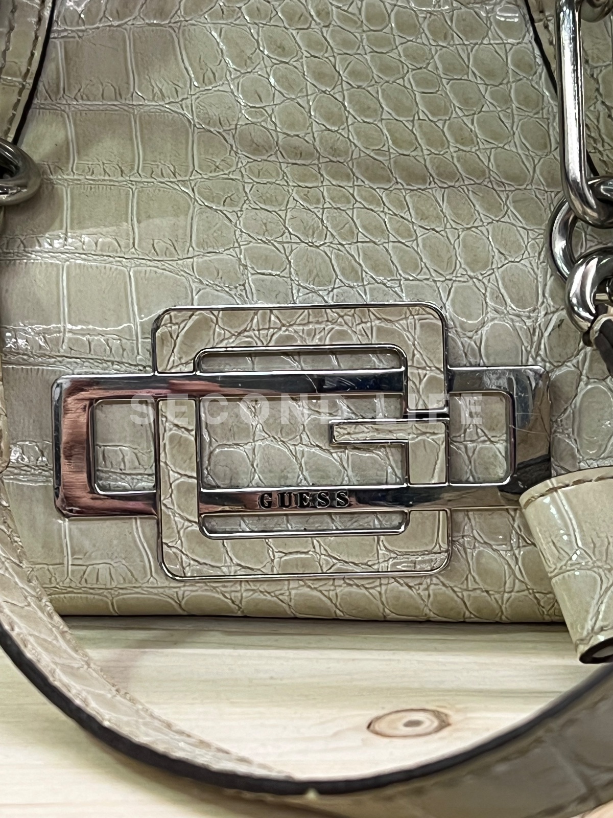 Borsa a spalla Guess stampa cocco, foto 3