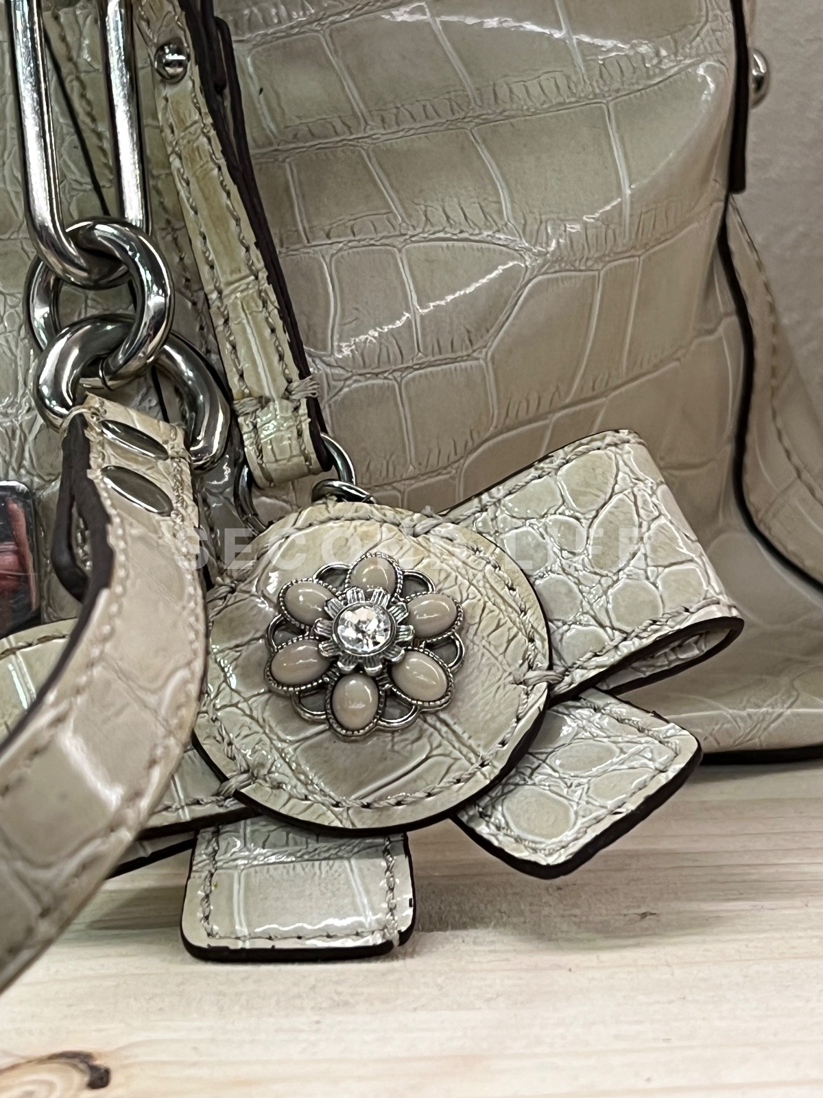 Borsa a spalla Guess stampa cocco, foto 4