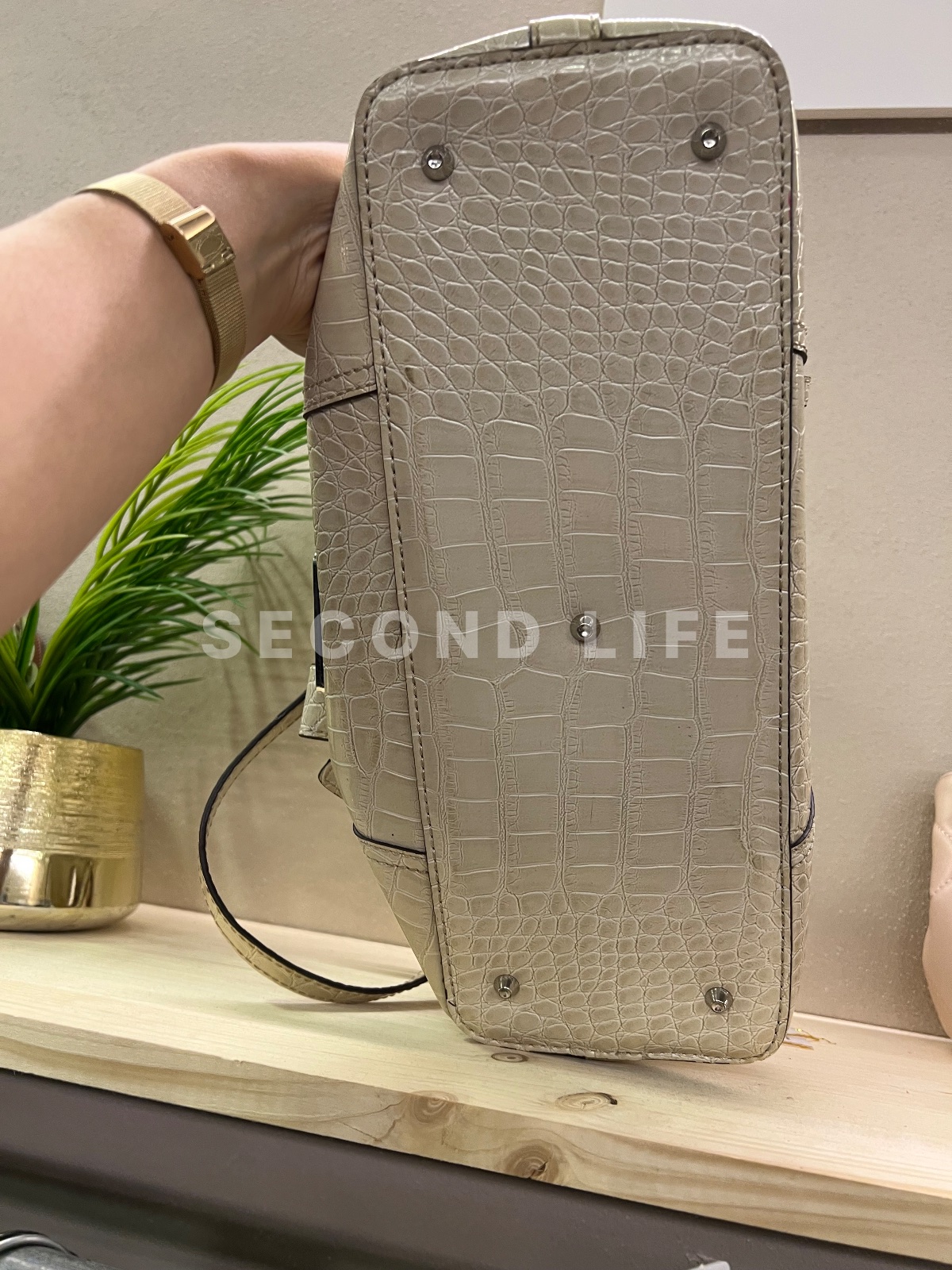 Borsa a spalla Guess stampa cocco, foto 8