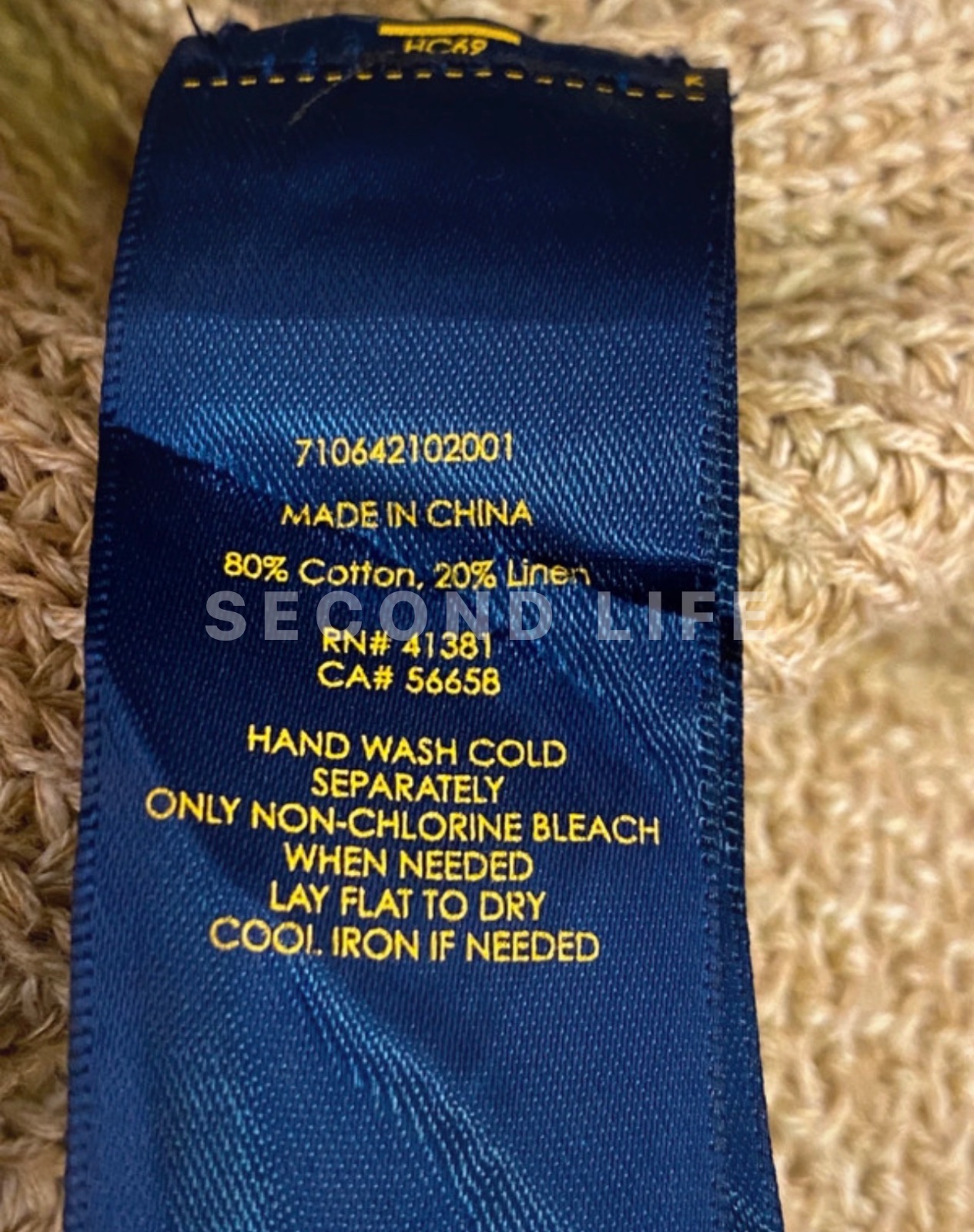Cardigan Polo Ralph Lauren in cotone e lino, foto 4
