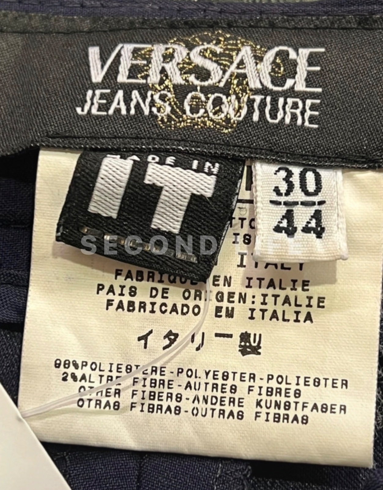 Pantaloni Versace Jeans Couture in poliestere, foto 2