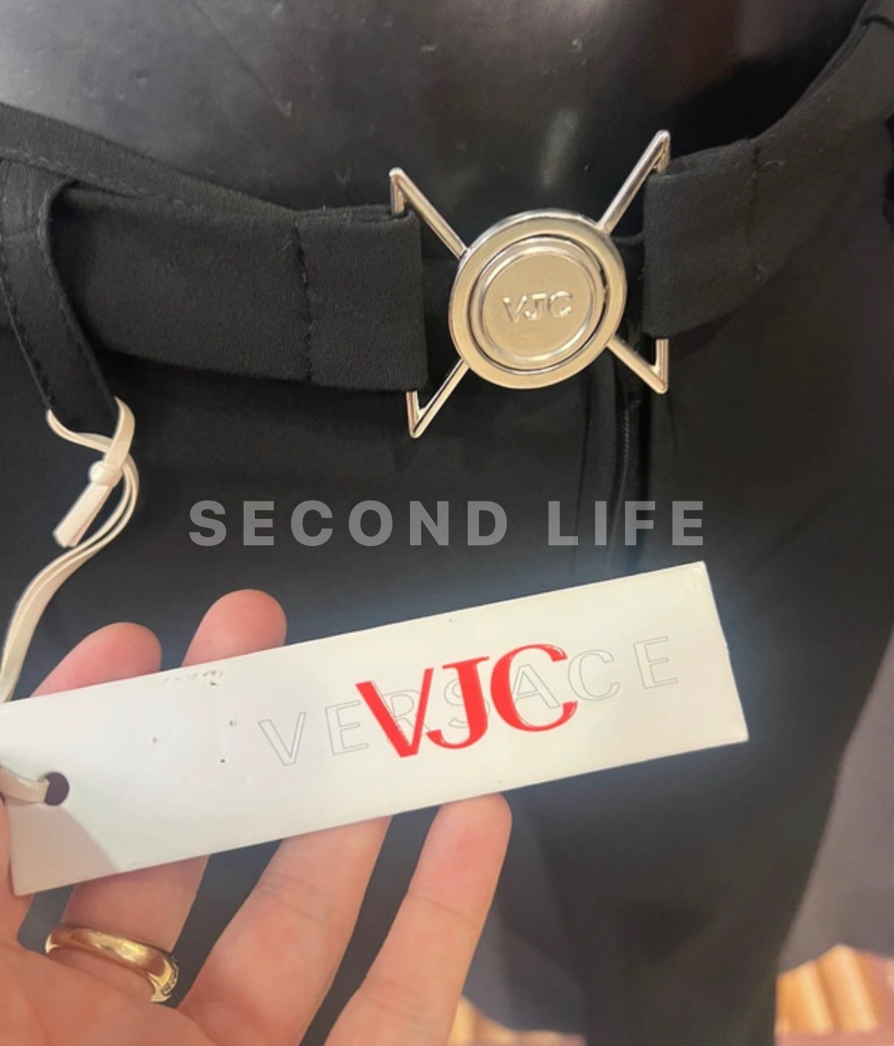 Pantaloni VJC Versace nero, foto 4