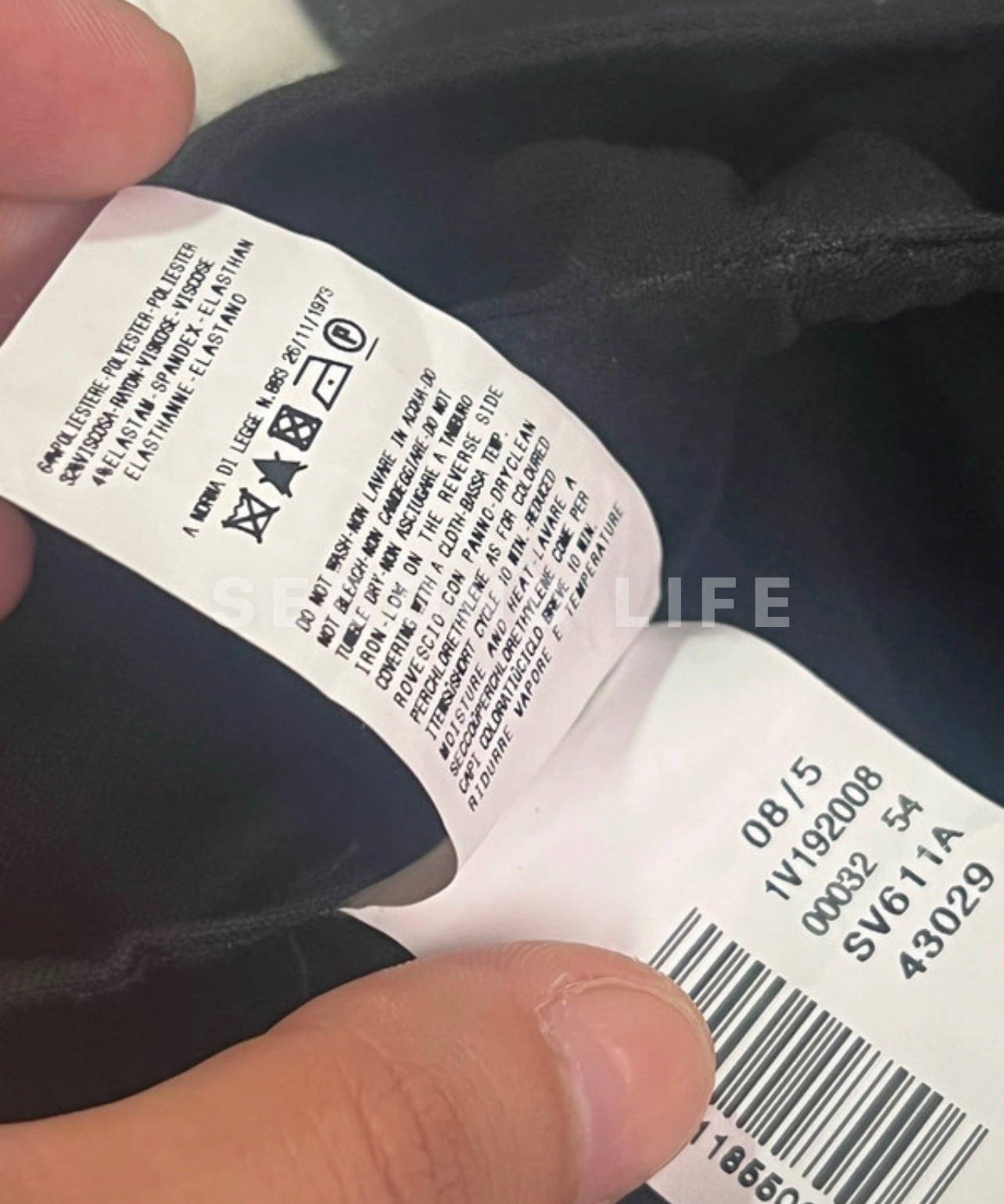 Pantaloni VJC Versace nero, foto 7