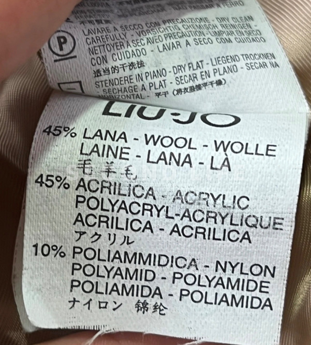Cappotto Liu Jo in misto lana e pelliccia sintetica, foto 4