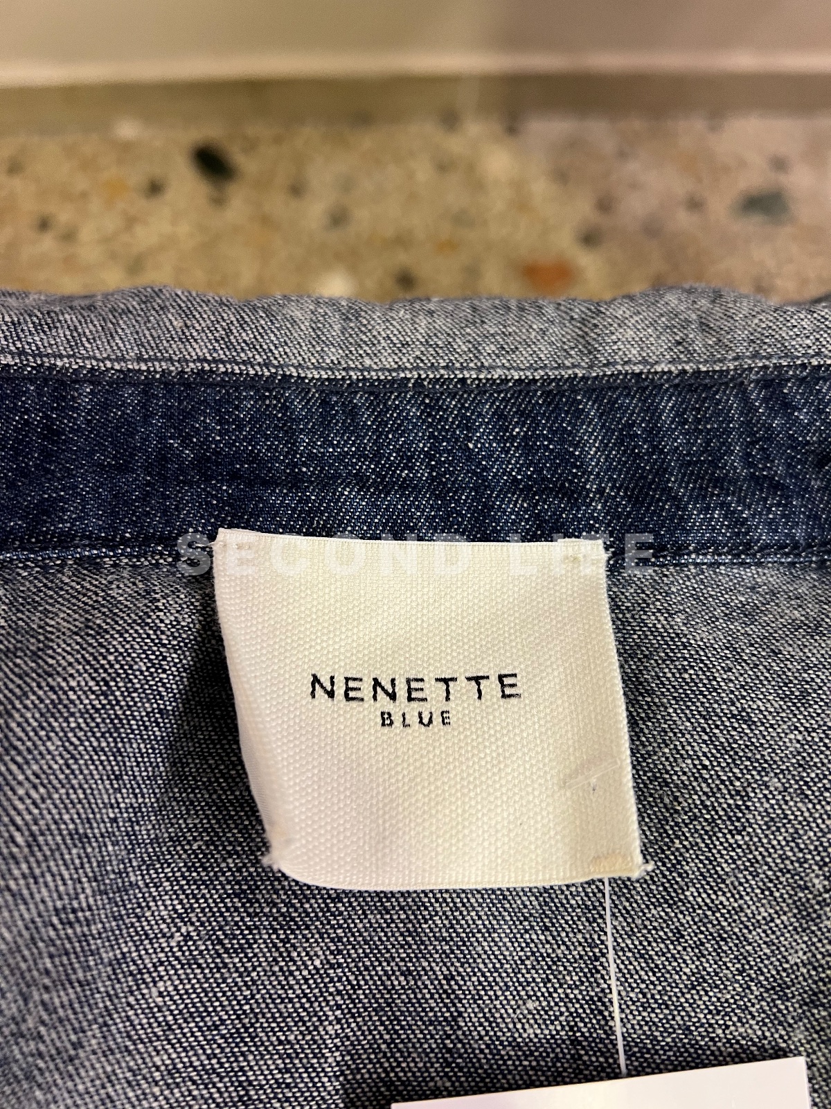 Giacca Nenette lunga in denim Candiani, foto 2