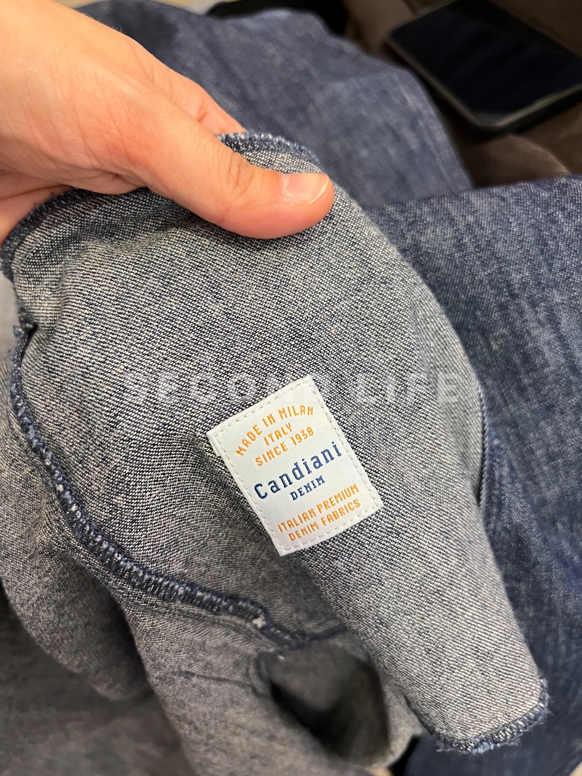 Giacca Nenette lunga in denim Candiani, foto 3