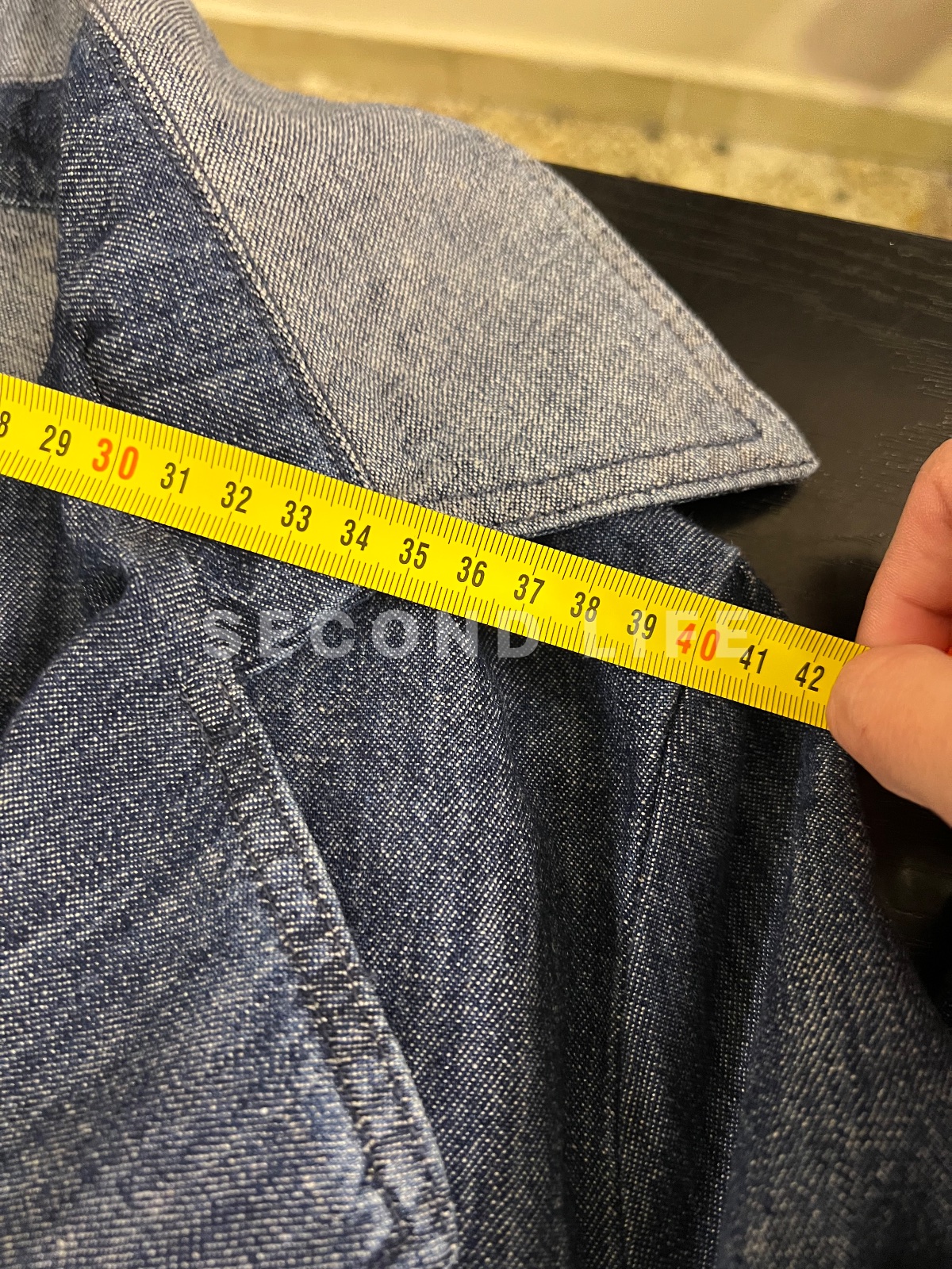 Giacca Nenette lunga in denim Candiani, foto 8