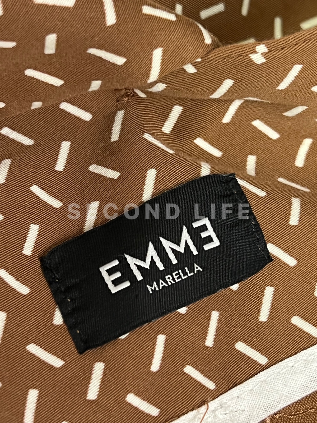 Giacca Emme Marella a fantasia in cotone stretch, foto 2
