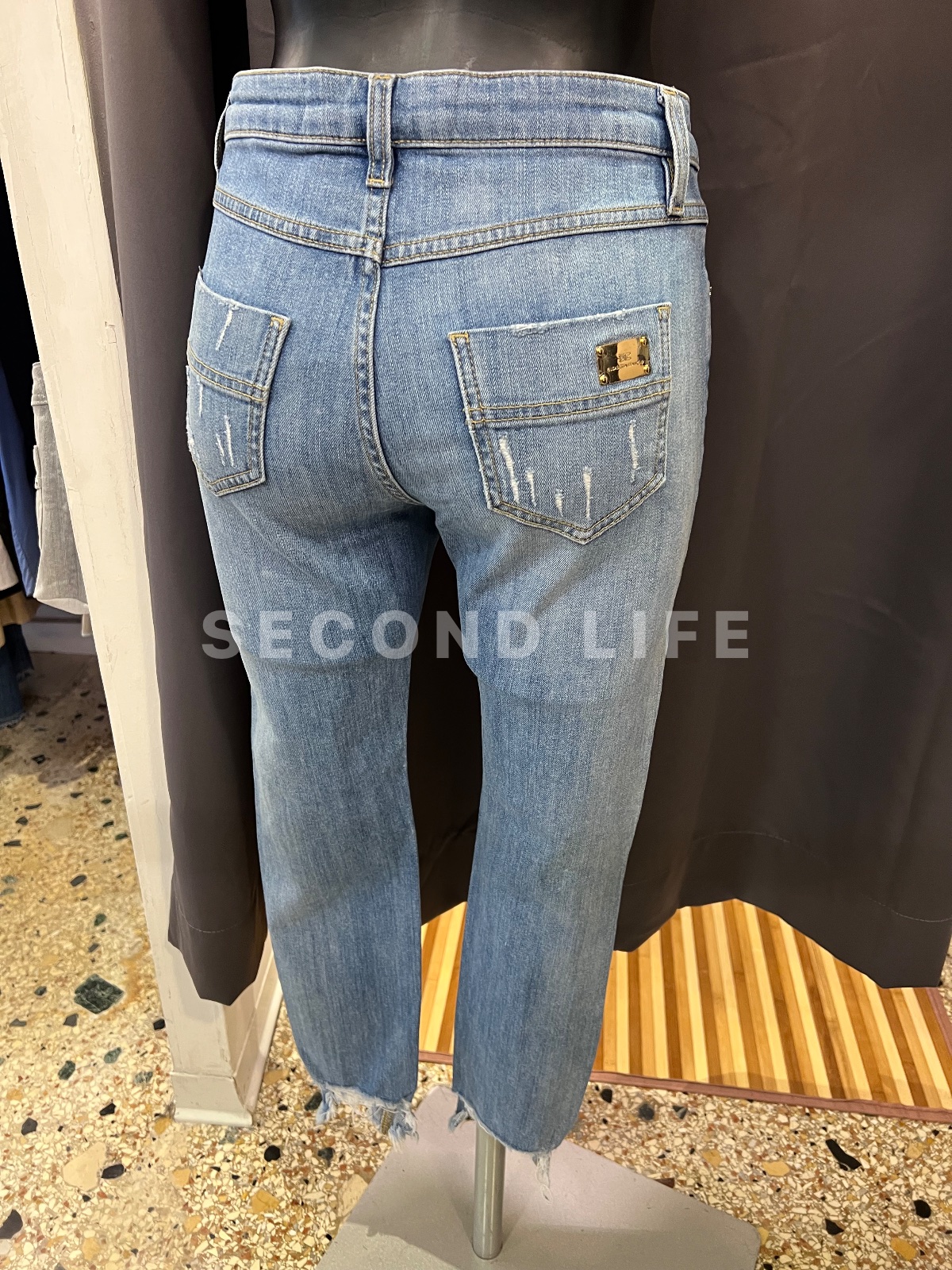 Pantaloni Elisabetta Franchi in denim, foto 5