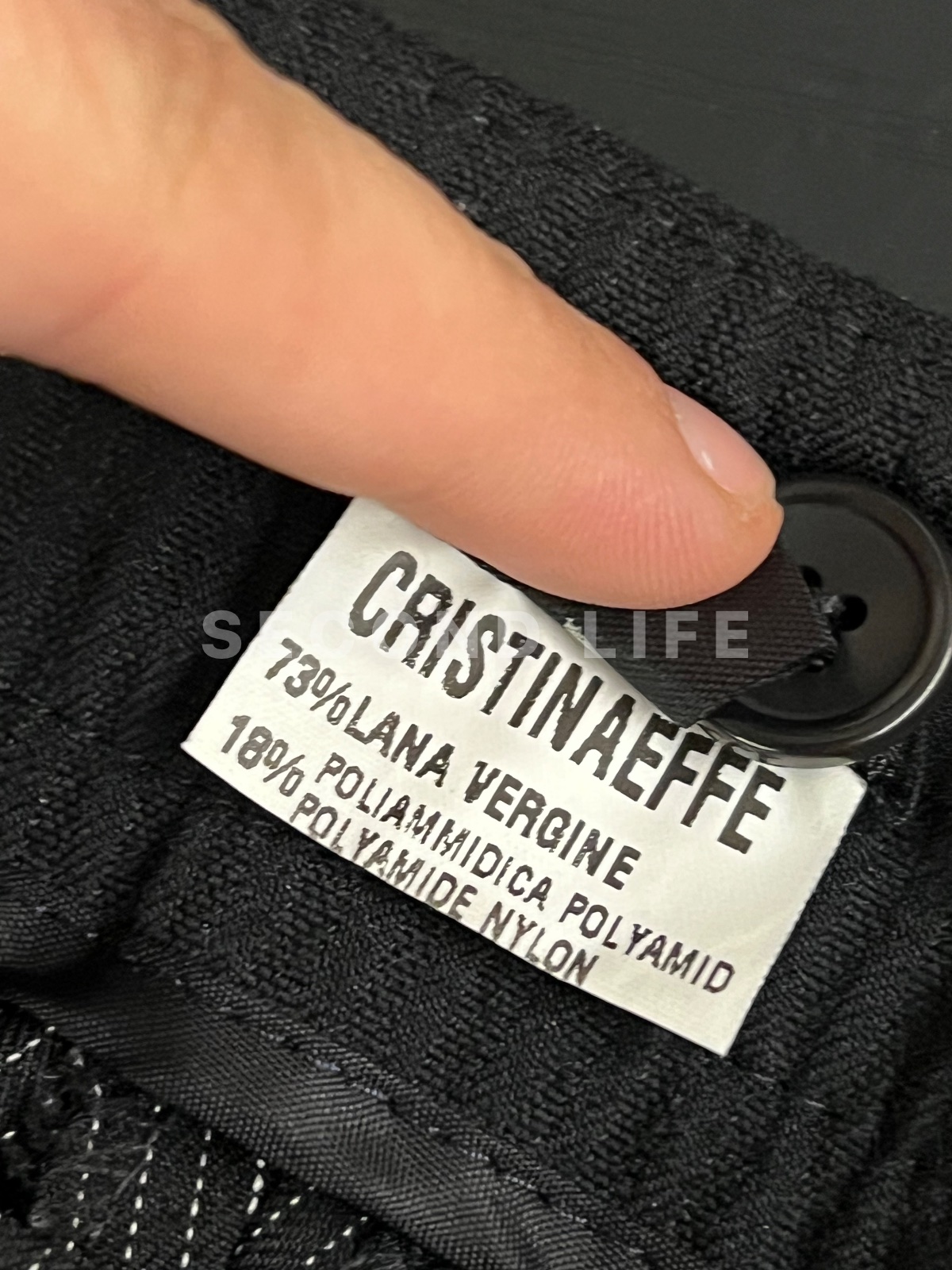 Completo Cristina Effe gessato in lana vergine, foto 4