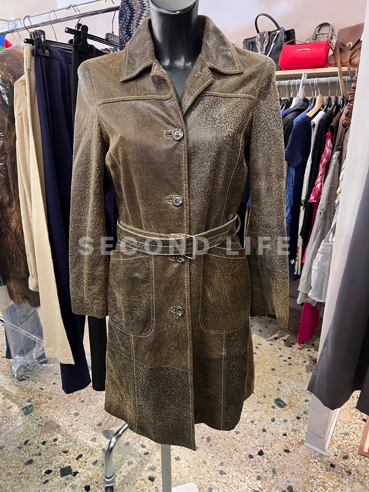 Giacca Eppels in ecopelle vintage