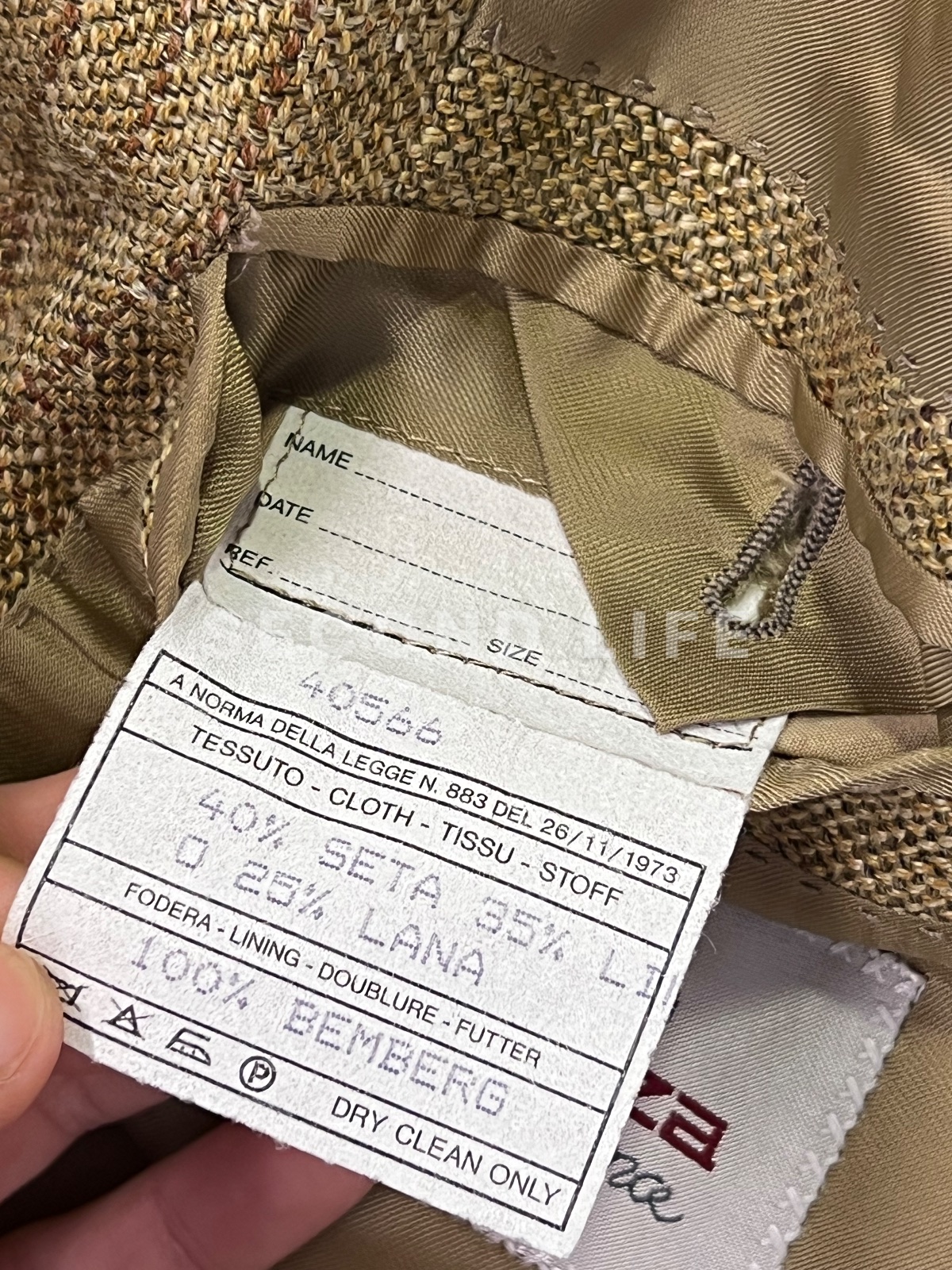 Giacca D’avenza Roma Blazer in seta, lino e lana, foto 3