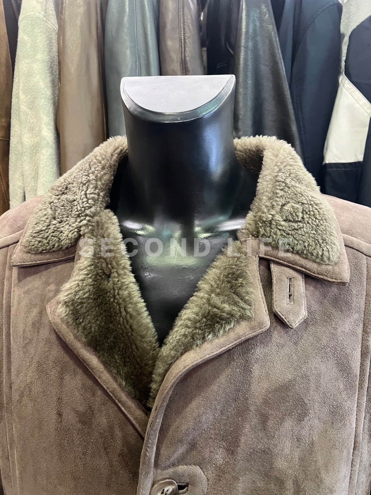 Giacca Shearling Montone vintage in montone, foto 3