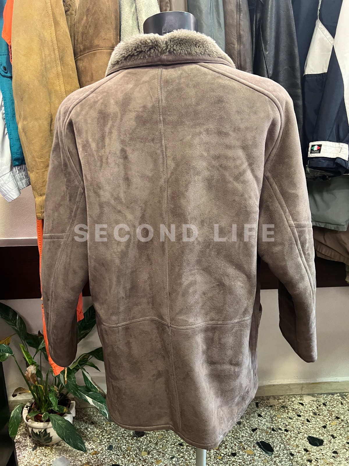 Giacca Shearling Montone vintage in montone, foto 5
