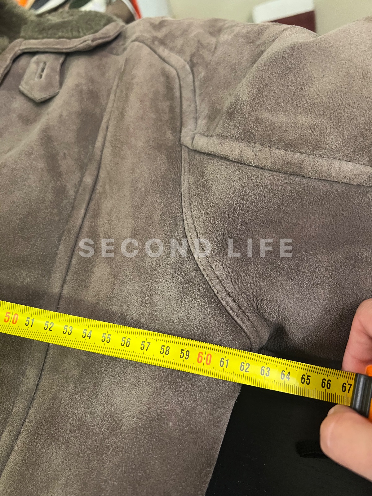 Giacca Shearling Montone vintage in montone, foto 7