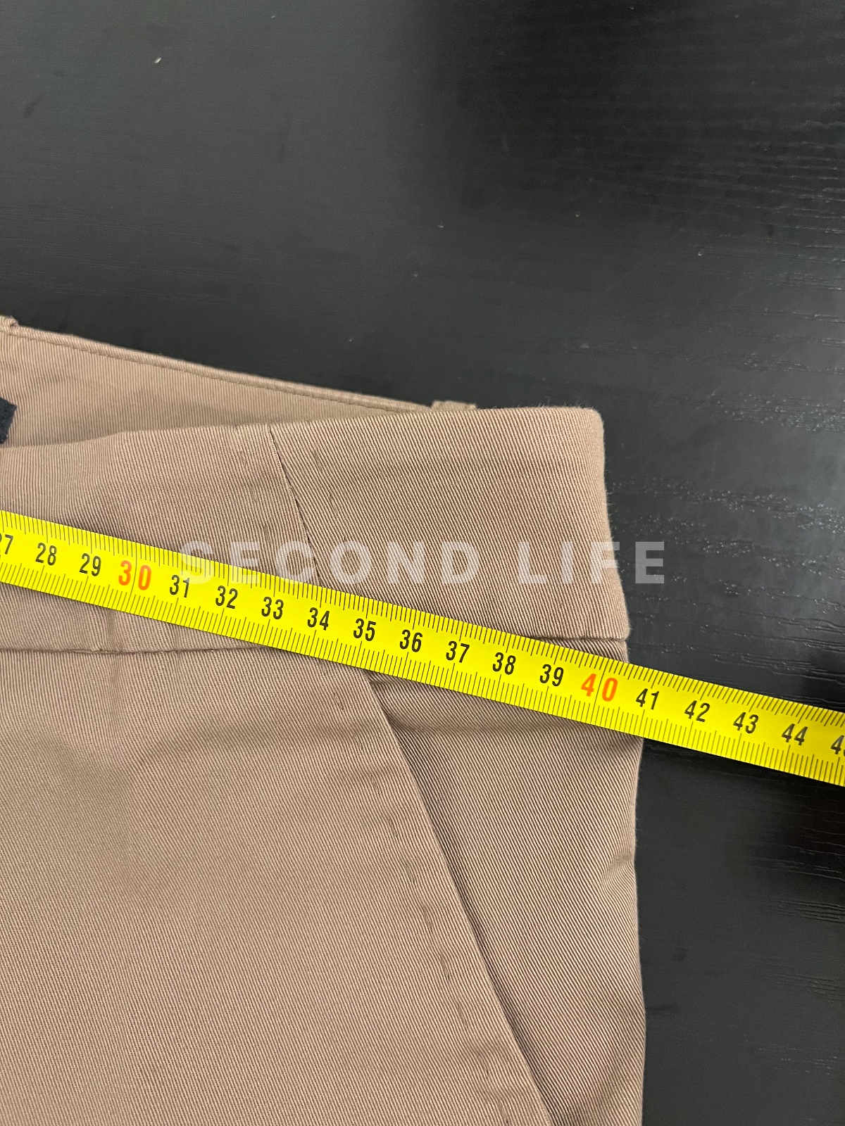 Tailleur AnnaRita N in cotone beige come nuovo, foto 14