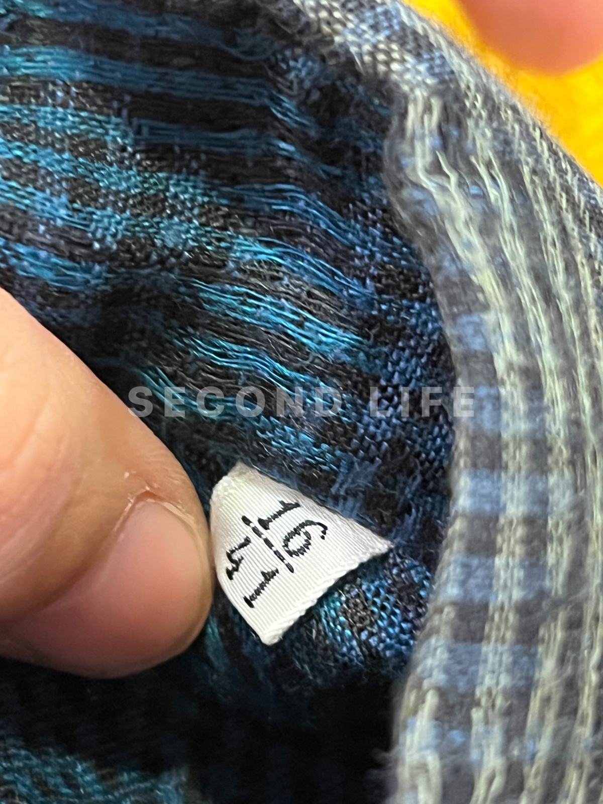 Camicia Enrico Coveri a maniche corte in 100% lino, foto 3