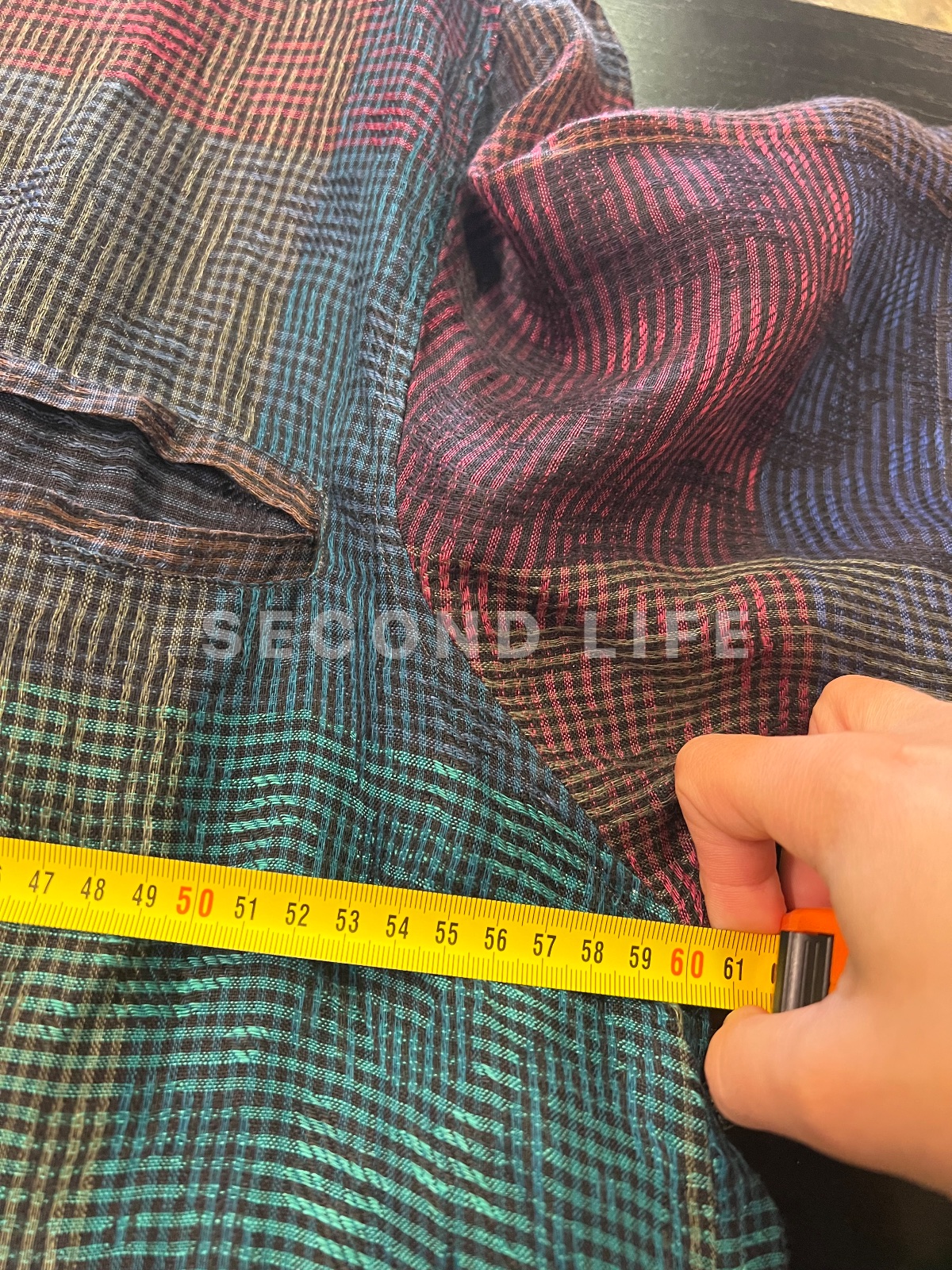 Camicia Enrico Coveri a maniche corte in 100% lino, foto 7