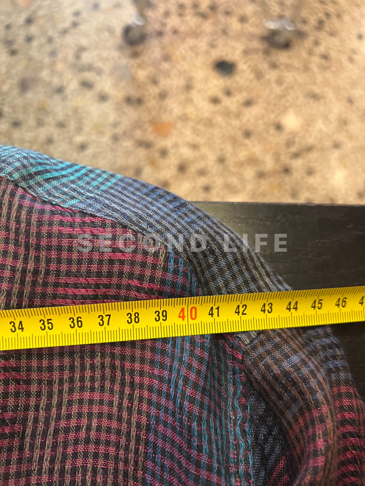Camicia Enrico Coveri a maniche corte in 100% lino, foto 8