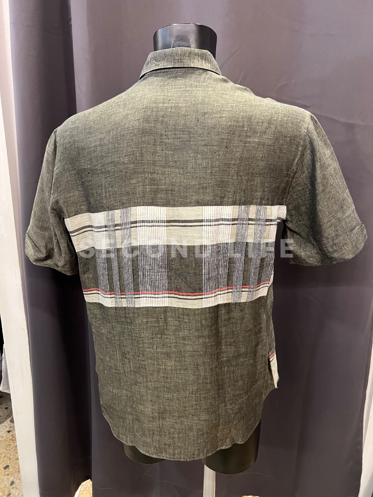 Camicia Edoardo vintage in flax (lino), foto 4