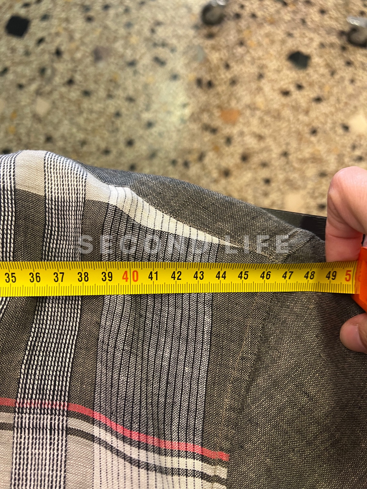 Camicia Edoardo vintage in flax (lino), foto 6