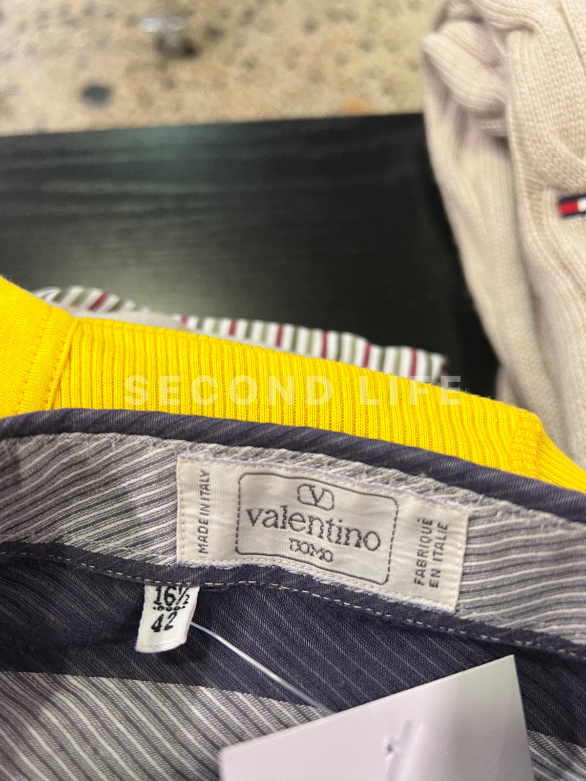 Camicia a maniche corte Valentino a righe, foto 2