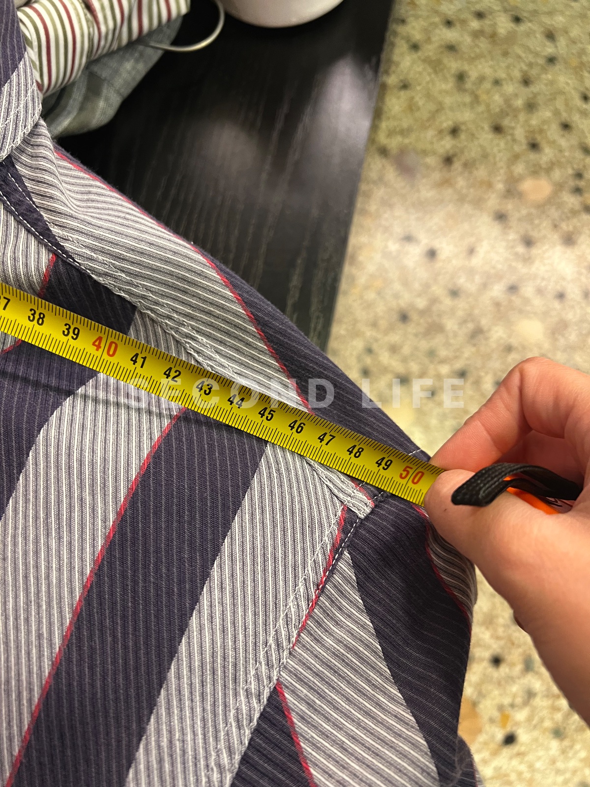 Camicia a maniche corte Valentino a righe, foto 5