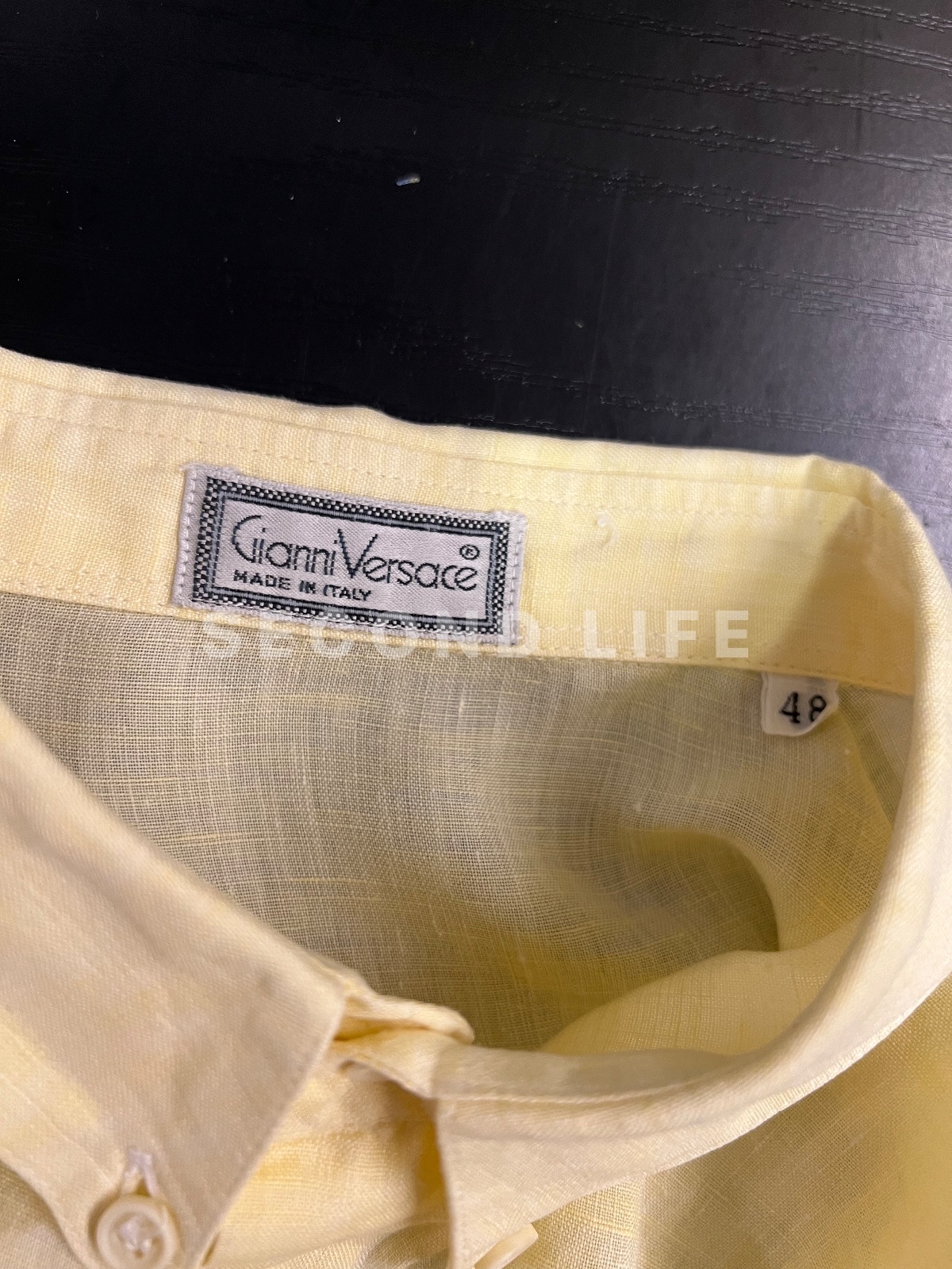 Camicia Gianni Versace in lino anni 80, foto 2