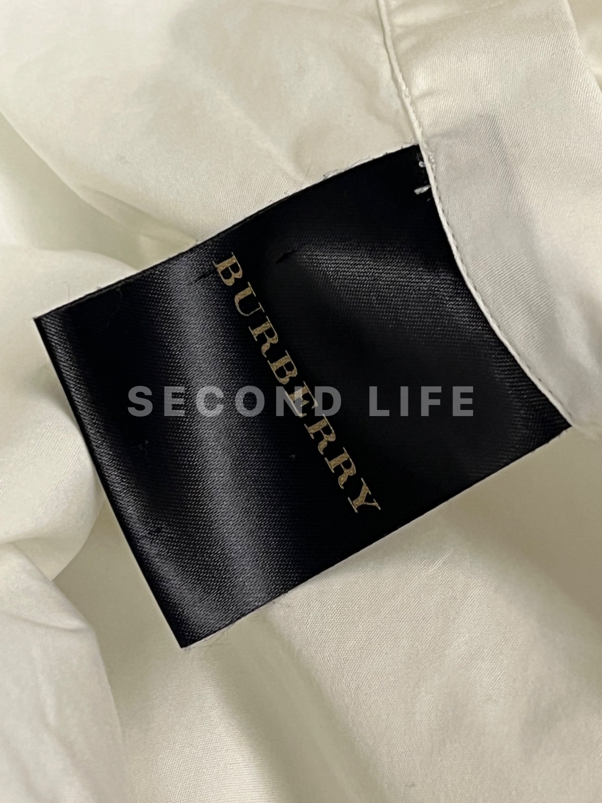 Camicia Burberry con plastron in cotone, foto 3