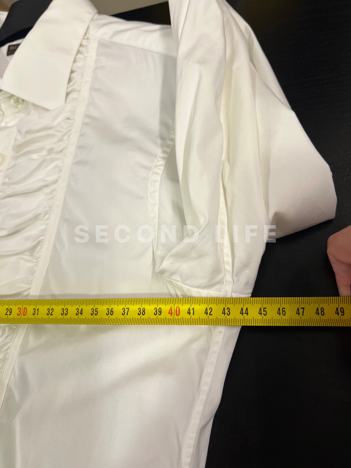 Camicia Burberry con plastron in cotone, foto 8
