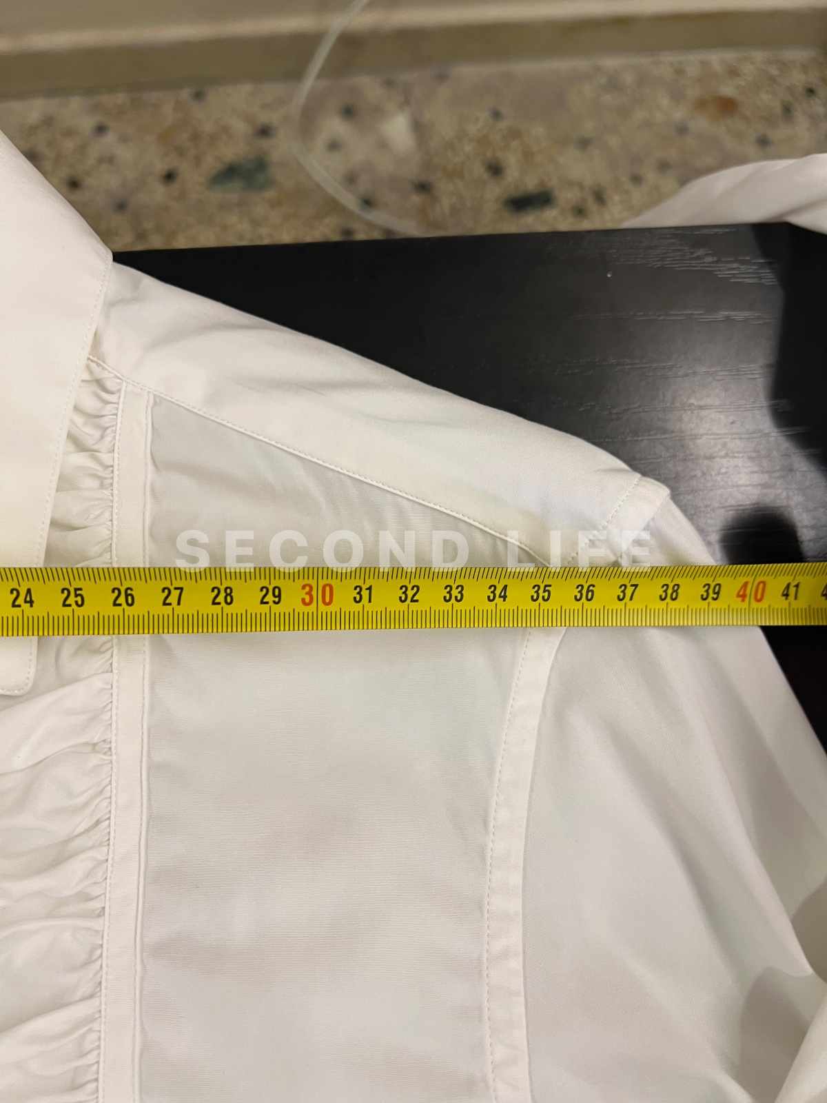 Camicia Burberry con plastron in cotone, foto 9