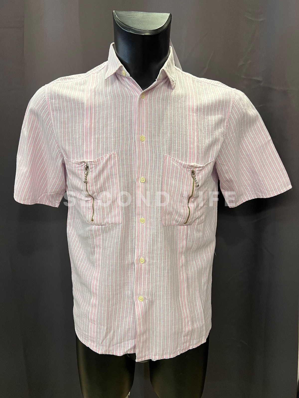 Camicia Saint André a righe a maniche corte