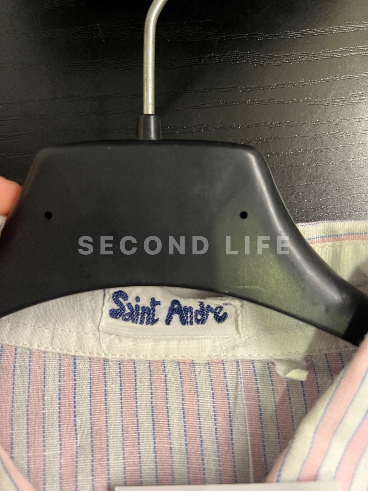Camicia Saint André a righe a maniche corte, foto 2