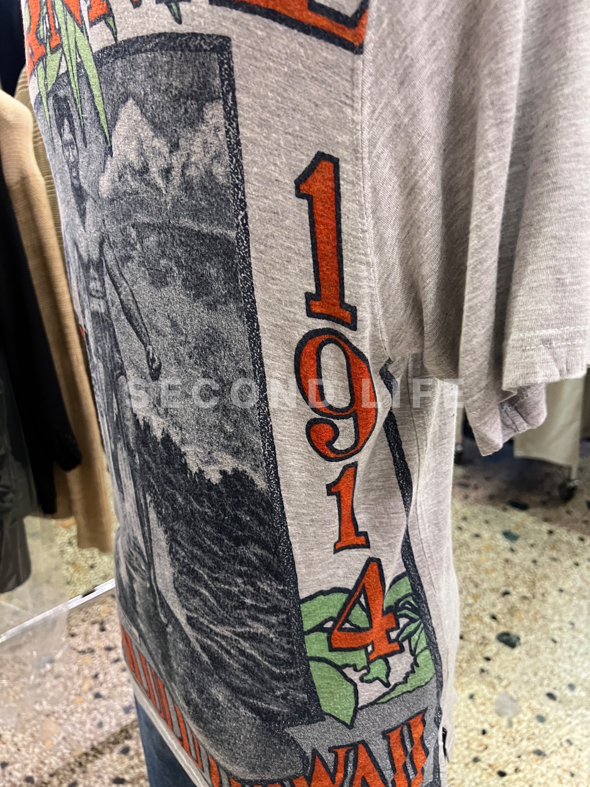 Maglia Motor Oil con stampa vintage, foto 4