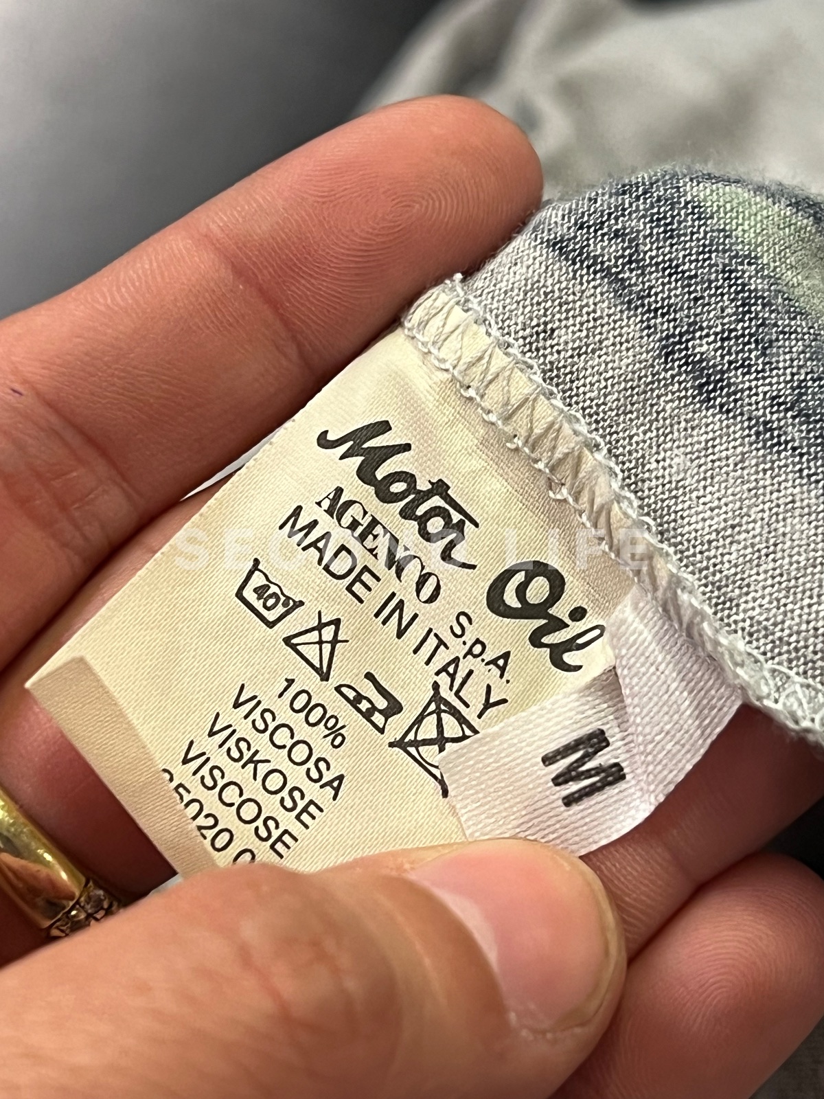 Maglia Motor Oil con stampa vintage, foto 6