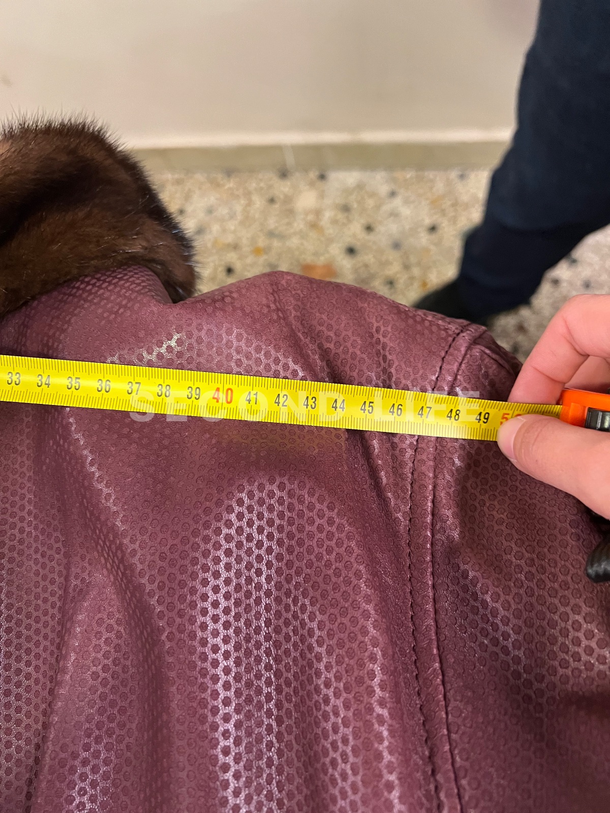 Cappotto in pelle e collo in pelliccia, foto 10